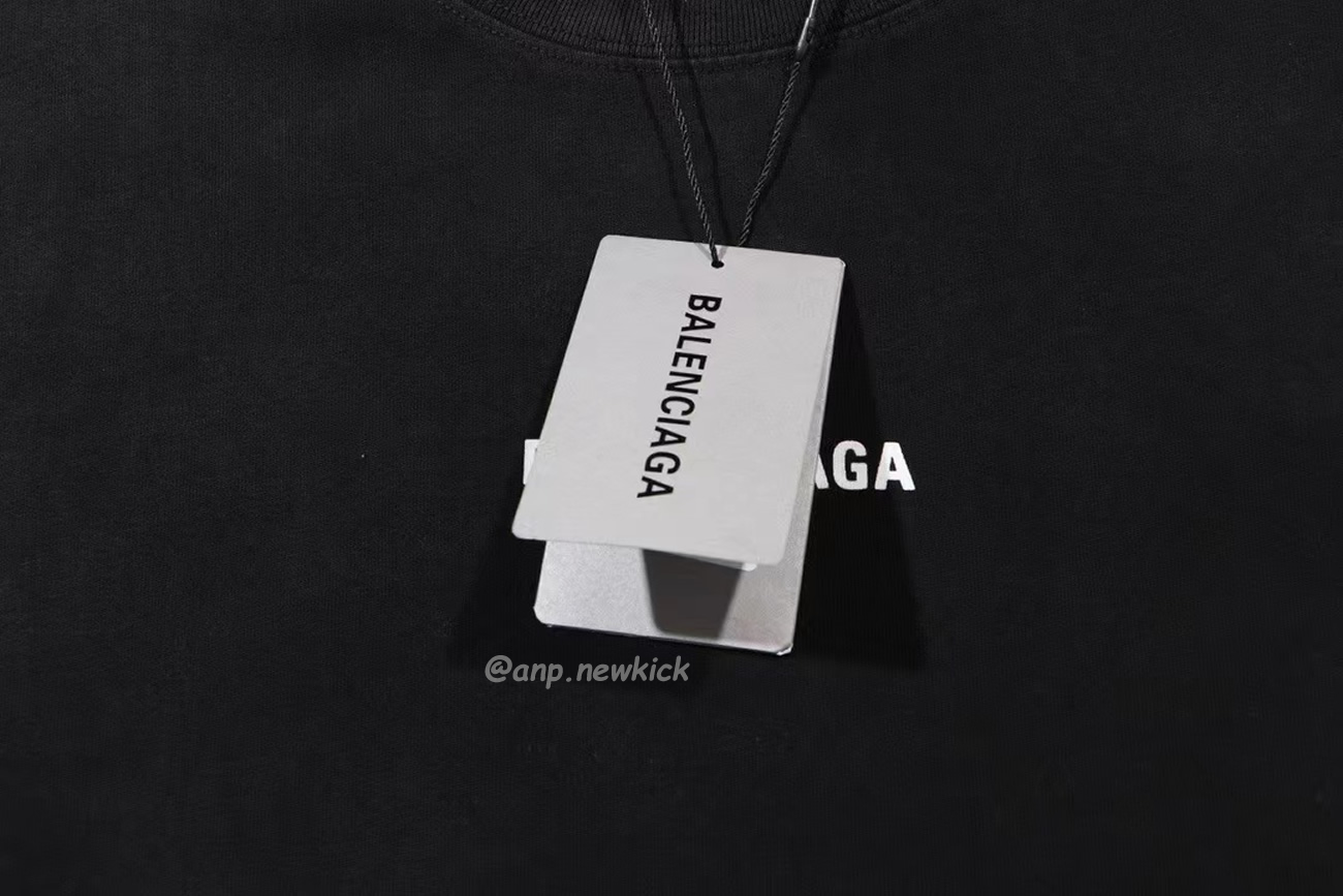 Balenciaga Fw23 Letter Logo Printing Short Sleeve T Shirt (6) - newkick.app